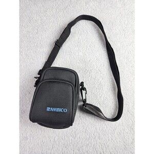 Vintage Canvas Ambico Camera Bag Case Black Shoulder Strap Belt Strap